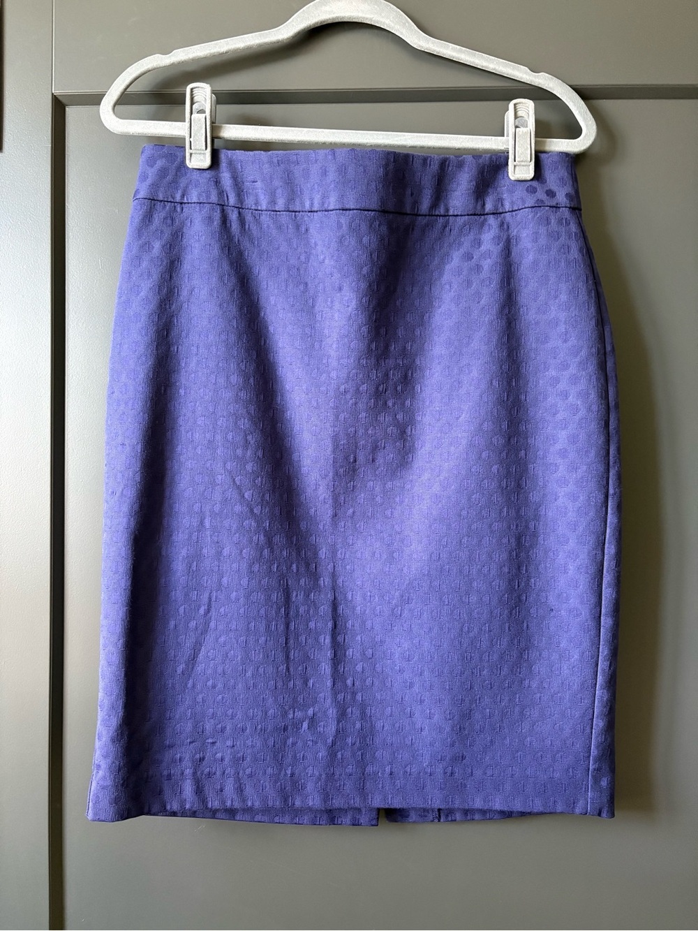 Banana Republic Navy Blue Textured Pencil Skirt